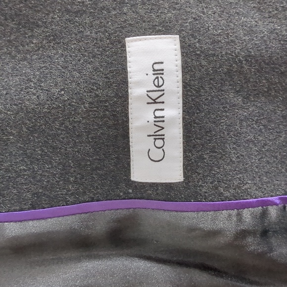 Charcoal Calvin Klein cashmere blend peacoat - Picture 5 of 5